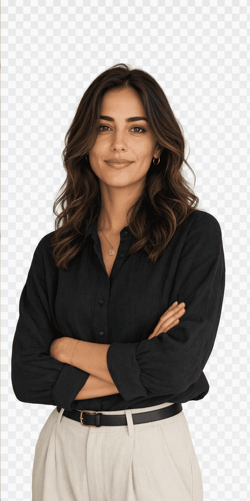Portrait background removed example