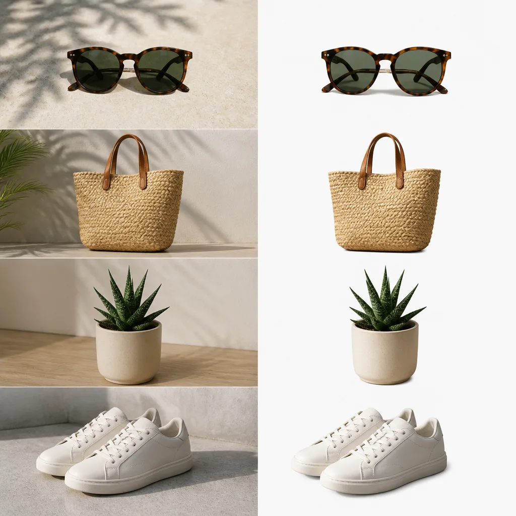 Object cutout example after AI background removal