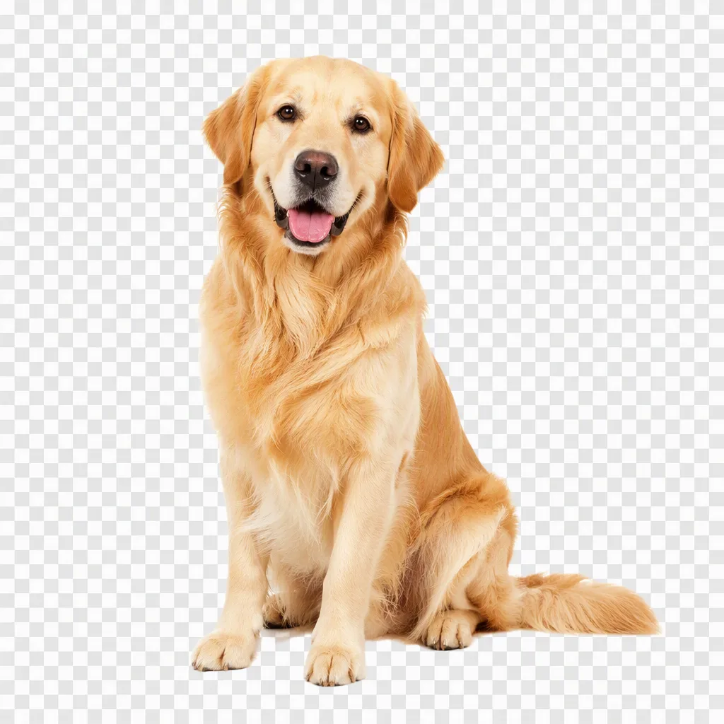 Pet photo cutout example after AI background removal