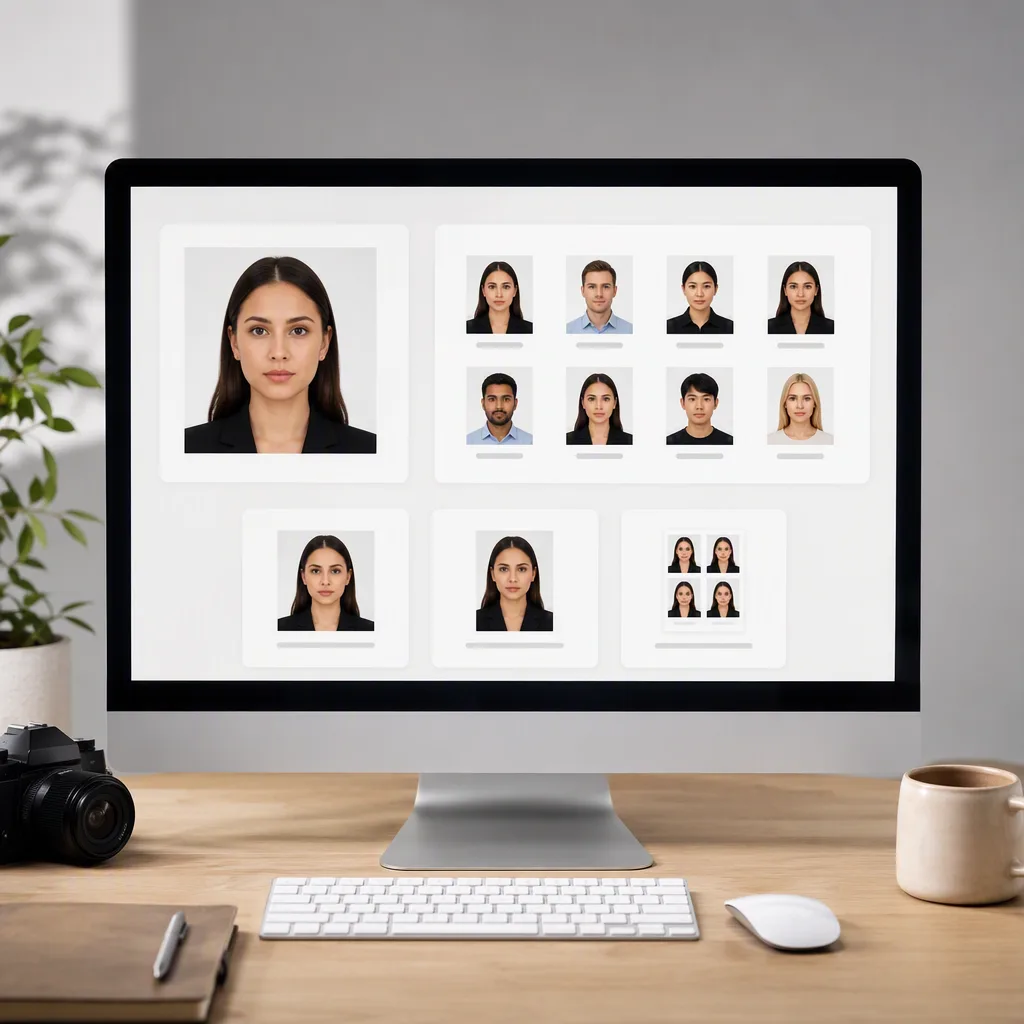 Country passport photo preset preview example