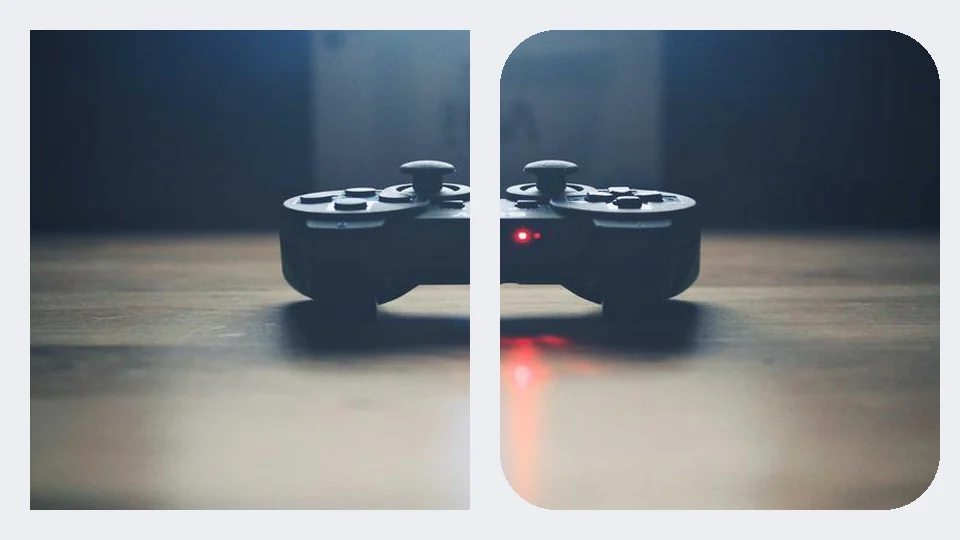 Illustrative before and after of rounding corners on a UI card